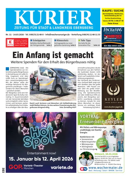 Kurier Ebersberg Cover